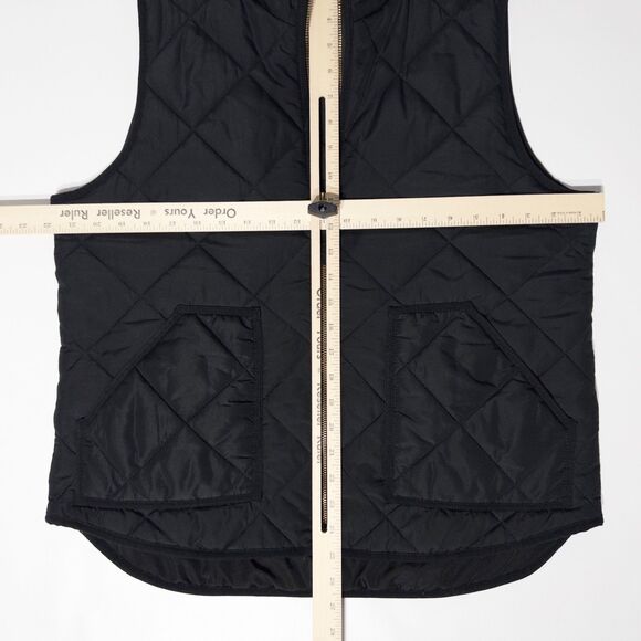J. Crew Black Quilted Insulated Zip Up Vest Jacket Outerwear Men’s Size L  (B3) - Picture 9 of 11